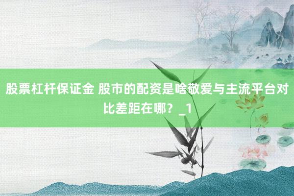 股票杠杆保证金 股市的配资是啥敬爱与主流平台对比差距在哪?_1