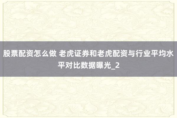 股票配资怎么做 老虎证券和老虎配资与行业平均水平对比数据曝光_2